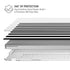 White and Black Stripes MacBook Air 15in (2023-2025) Case plus Skin